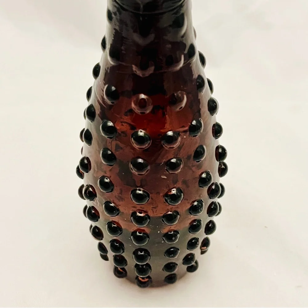 Mid-Century Amethyst Hobnail Bud Vase, Vintage, EUC